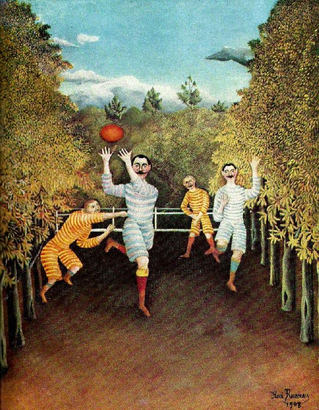 Henri Rousseau bollspelare oil painting image